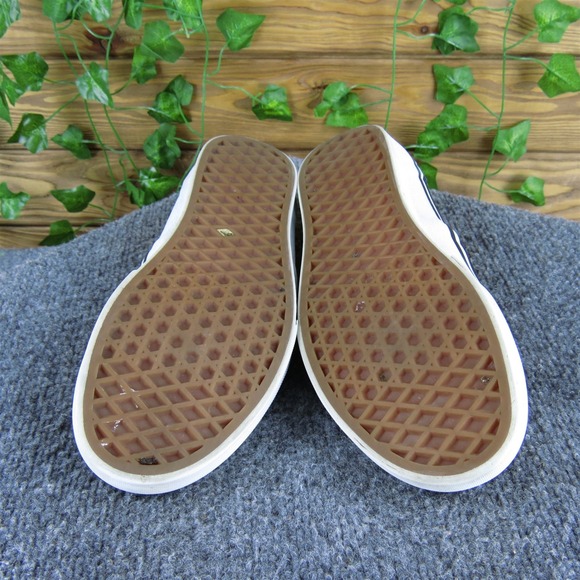 VANS Women Perf Slip-On Black Leather Sz 7 Medium Used 2025 - Picture 7 of 7